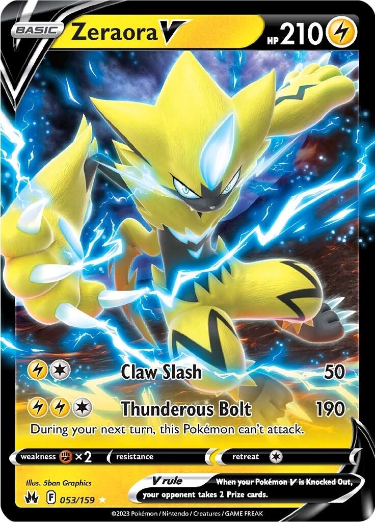 Zeraora V (053/159) [Sword & Shield: Crown Zenith] | Total Play