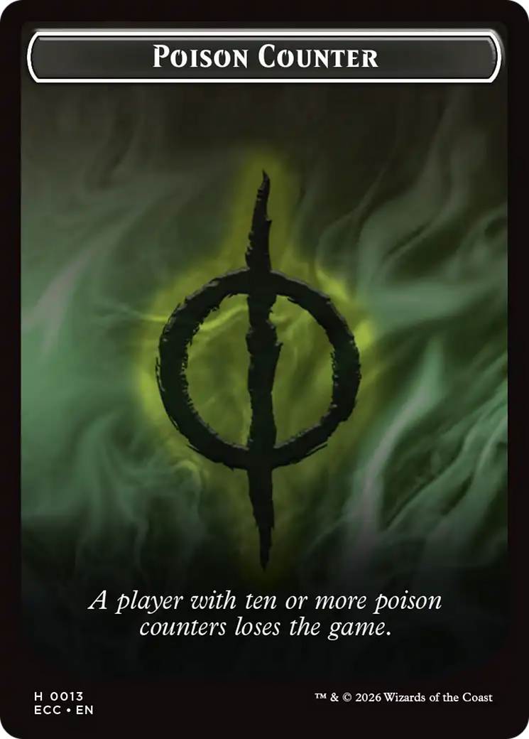 Saproling // Poison Counter Double-Sided Token [Lorwyn Eclipsed Tokens] | Total Play