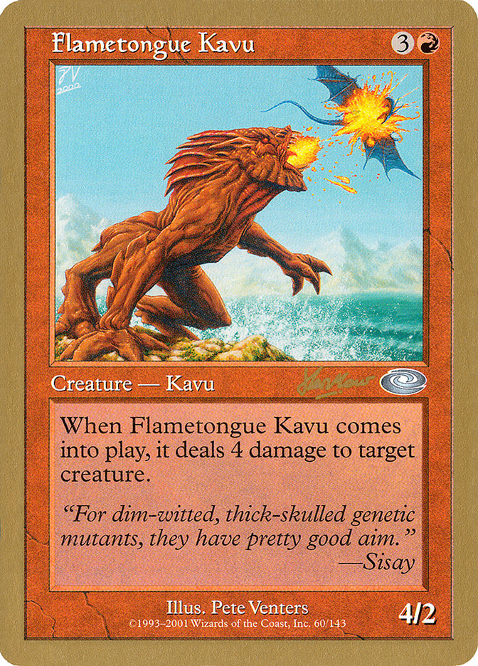 Flametongue Kavu (Sim Han How) [World Championship Decks 2002] | Total Play