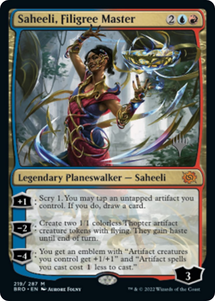 Saheeli, Filigree Master (Promo Pack) [The Brothers' War Promos] | Total Play