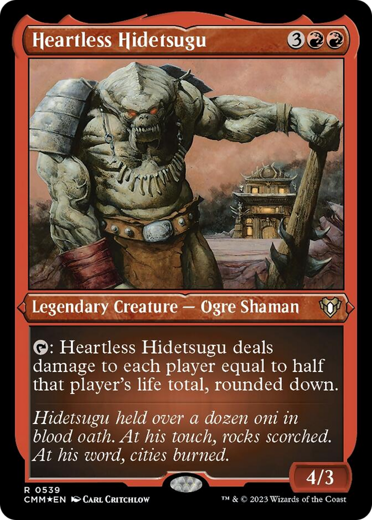 Heartless Hidetsugu (Foil Etched) [Commander Masters] | Total Play