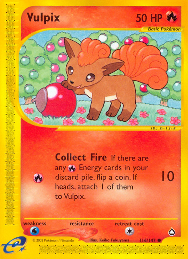 Vulpix (116/147) [Aquapolis] | Total Play