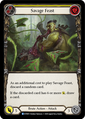 Savage Feast (Yellow) [U-WTR015] (Welcome to Rathe Unlimited)  Unlimited Rainbow Foil | Total Play