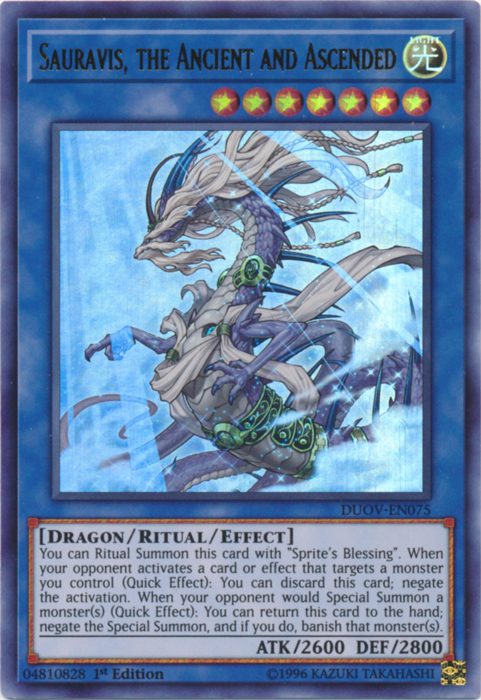 Sauravis, the Ancient and Ascended [DUOV-EN075] Ultra Rare | Total Play