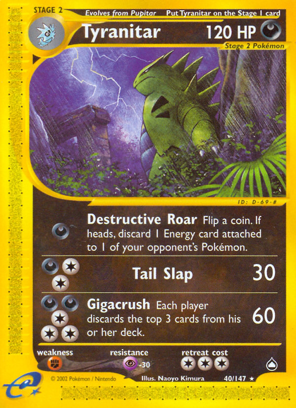 Tyranitar (40/147) [Aquapolis] | Total Play