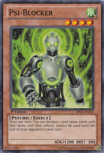 Psi-Blocker [BP01-EN220] Starfoil Rare | Total Play