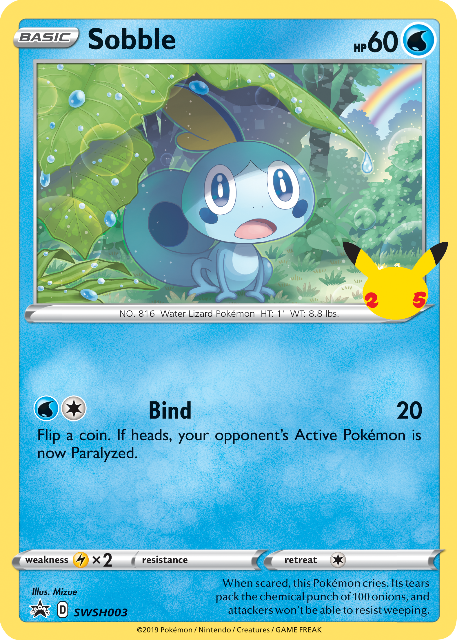 Sobble (SWSH003) (Jumbo Card) [First Partner Pack] | Total Play