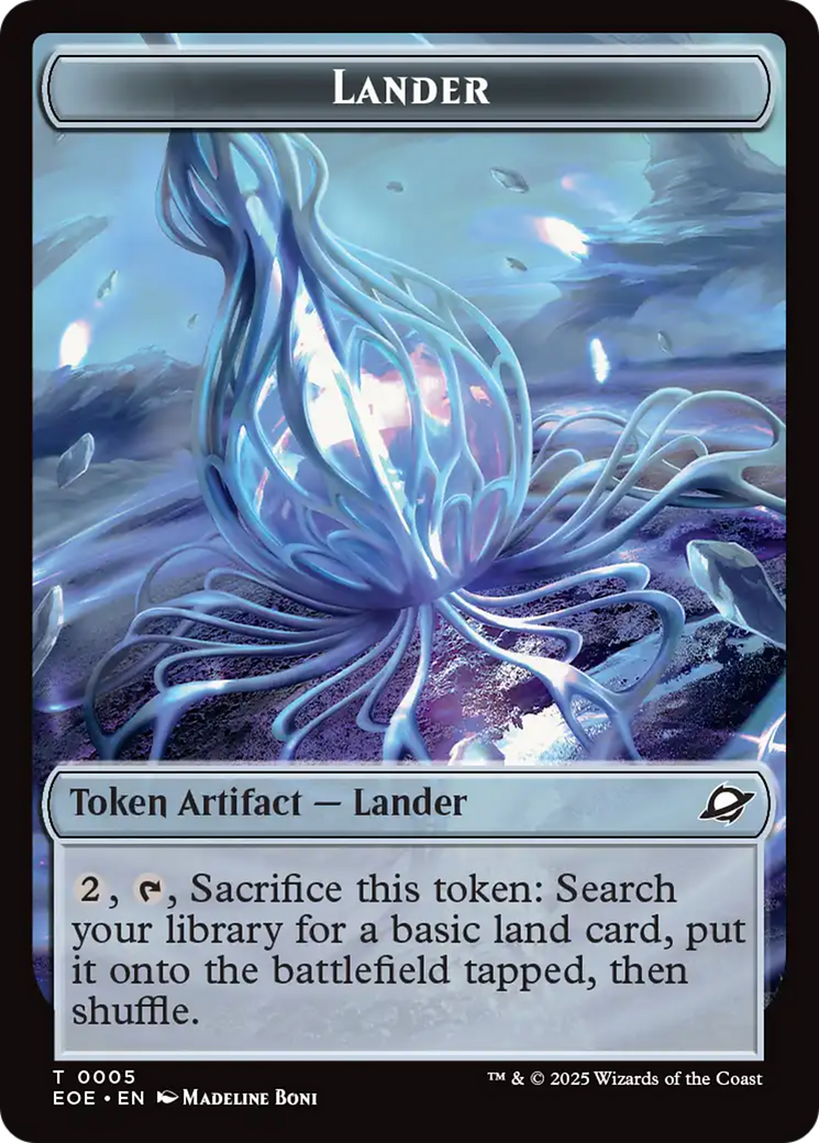 Drone // Lander (0005) Doubled-Sided Token [Edge of Eternities Tokens] | Total Play