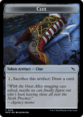 Thopter (0020) // Clue (0015) Double-Sided Token [Murders at Karlov Manor Tokens] | Total Play
