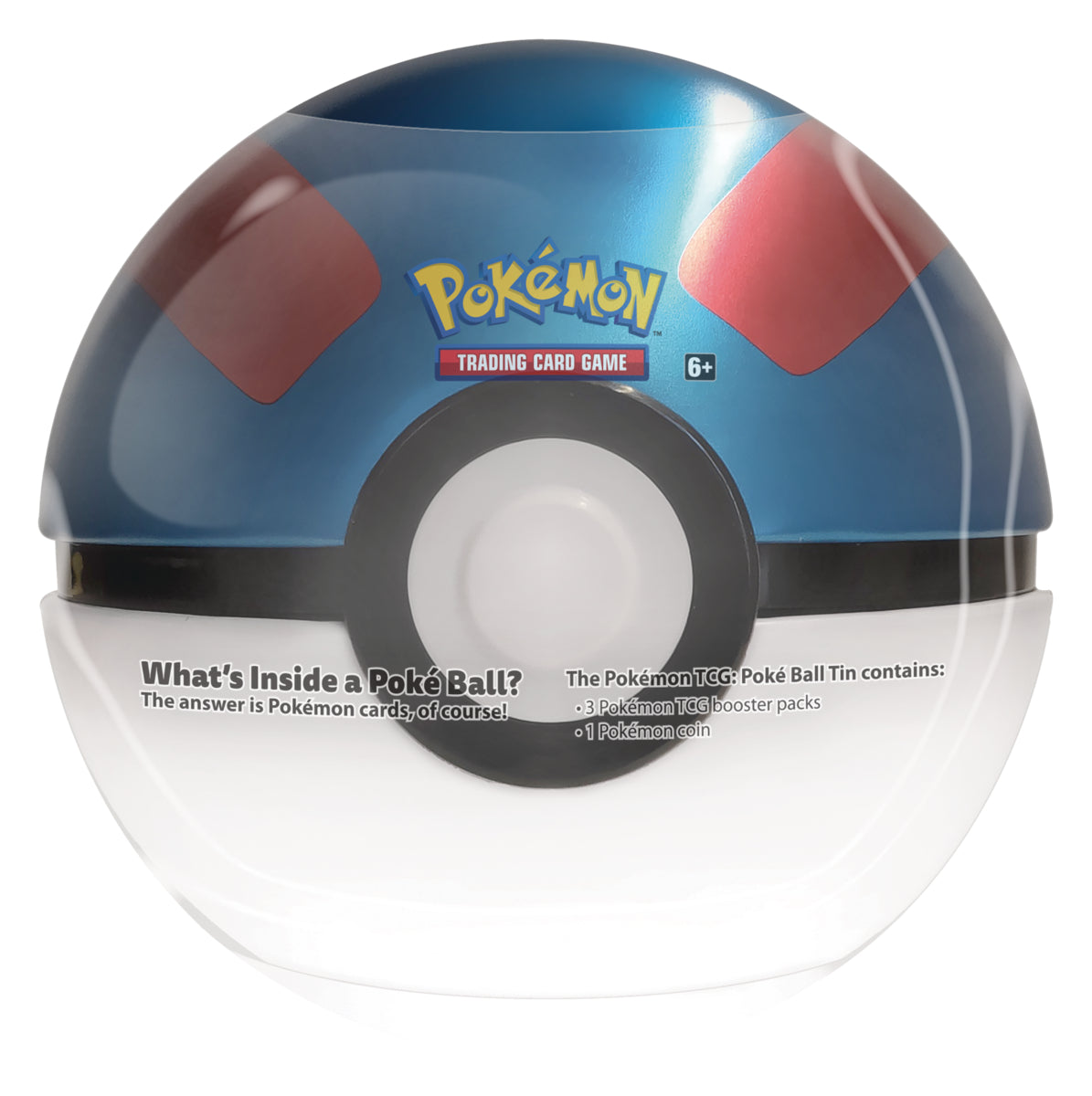 Poke Ball Tin (Great Ball/Winter 2021) | Total Play