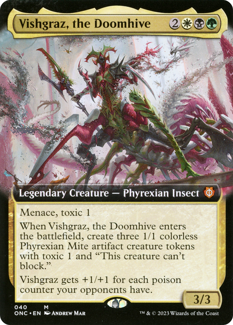 Vishgraz, the Doomhive (Extended Art) [Phyrexia: All Will Be One Commander] | Total Play