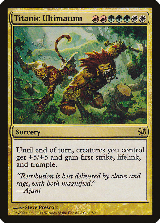 Titanic Ultimatum [Duel Decks: Ajani vs. Nicol Bolas] | Total Play