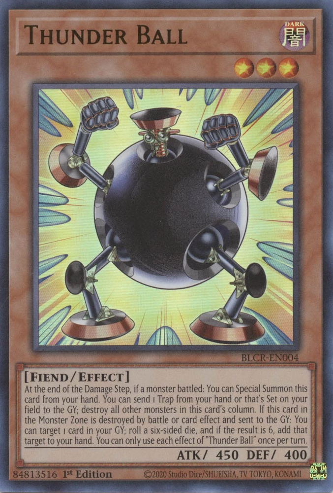 Thunder Ball [BLCR-EN004] Ultra Rare | Total Play
