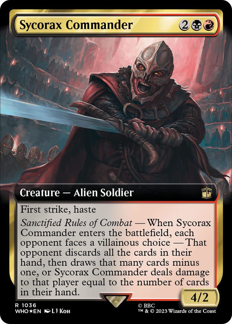 Sycorax Commander (Extended Art) (Surge Foil) [Doctor Who] | Total Play