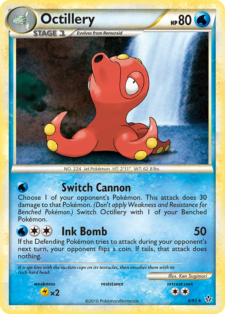 Octillery (6/95) [HeartGold & SoulSilver: Unleashed] | Total Play