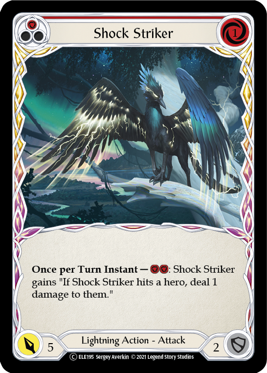 Shock Striker (Red) [U-ELE195] (Tales of Aria Unlimited)  Unlimited Normal | Total Play
