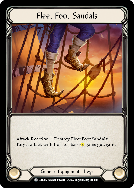 Fleet Foot Sandals [BEN006] (Outsiders Benji Blitz Deck) | Total Play