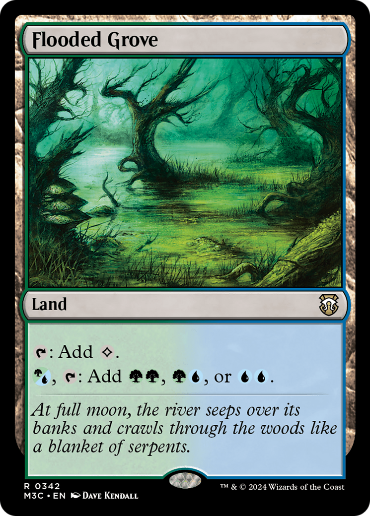 Flooded Grove (Ripple Foil) [Modern Horizons 3 Commander] | Total Play