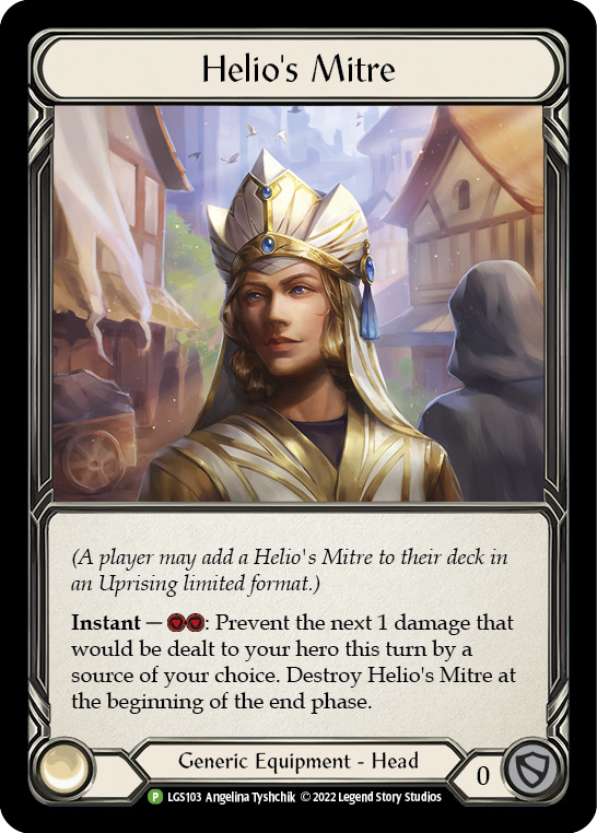 Helio's Mitre [LGS103] (Promo)  Rainbow Foil | Total Play