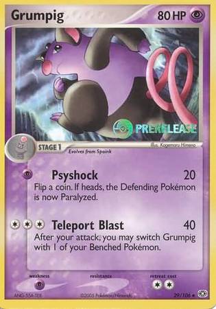 Grumpig (29/106) (Prerelease Promo) [Nintendo: Black Star Promos] | Total Play