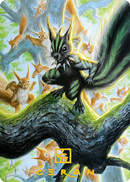 Chatterfang, Squirrel General Art Card (67) (Gold-Stamped Signature) [Modern Horizons 2 Art Series] | Total Play