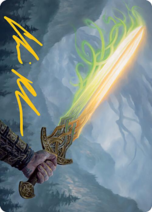 Sword of Hearth and Home Art Card (Gold-Stamped Signature) [Modern Horizons 2 Art Series] | Total Play