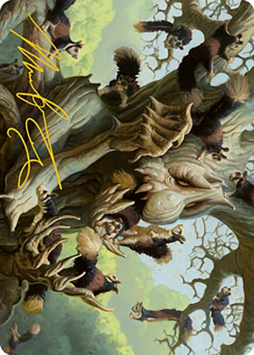 Scurry Oak Art Card (Gold-Stamped Signature) [Modern Horizons 2 Art Series] | Total Play