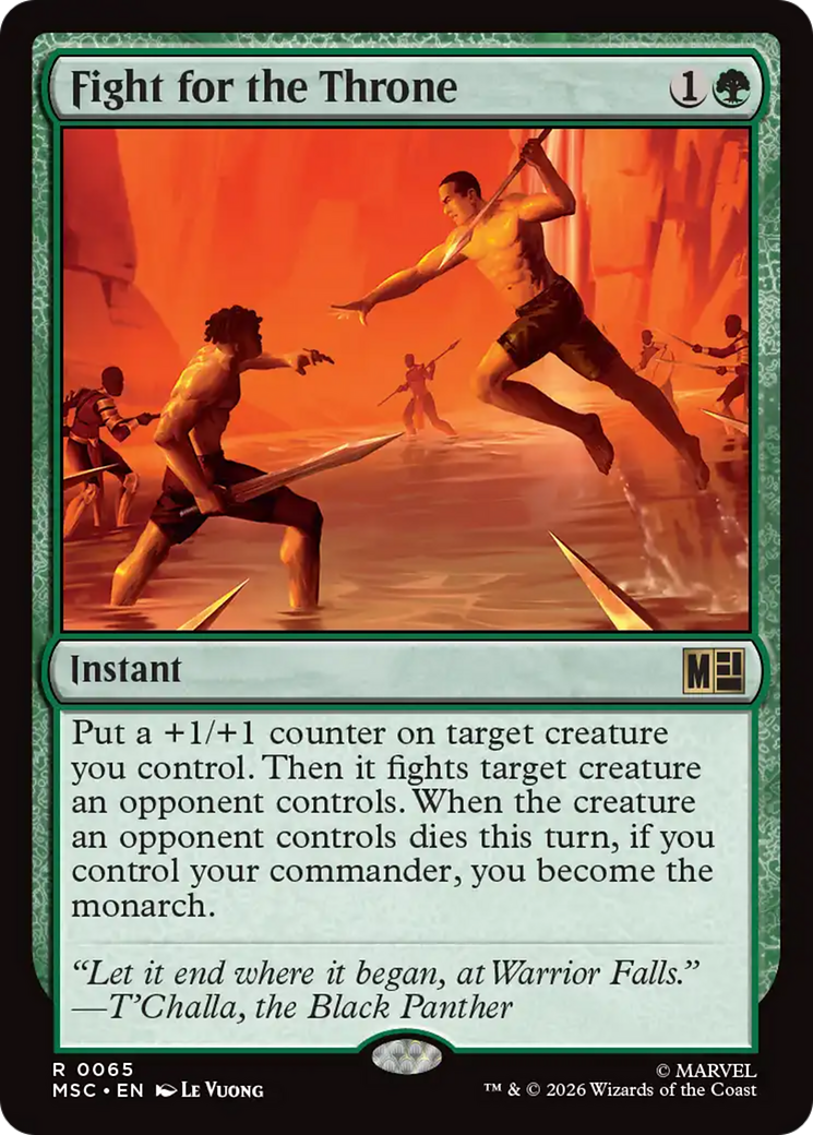 Fight for the Throne (Surge Foil) [Marvel Super Heroes Commander] | Total Play
