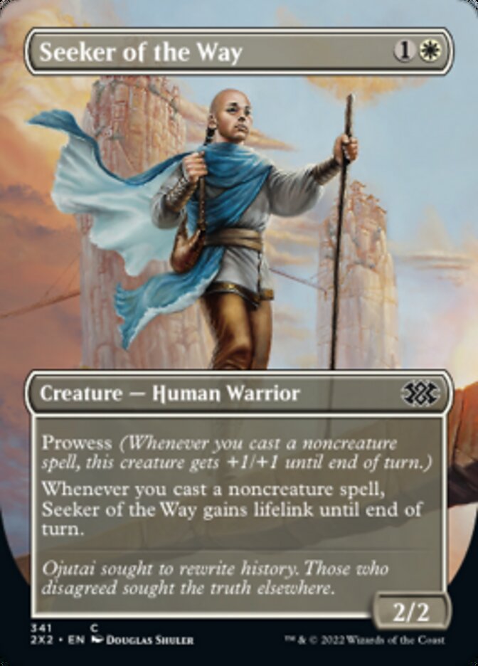 Seeker of the Way (Borderless Alternate Art) [Double Masters 2022] | Total Play