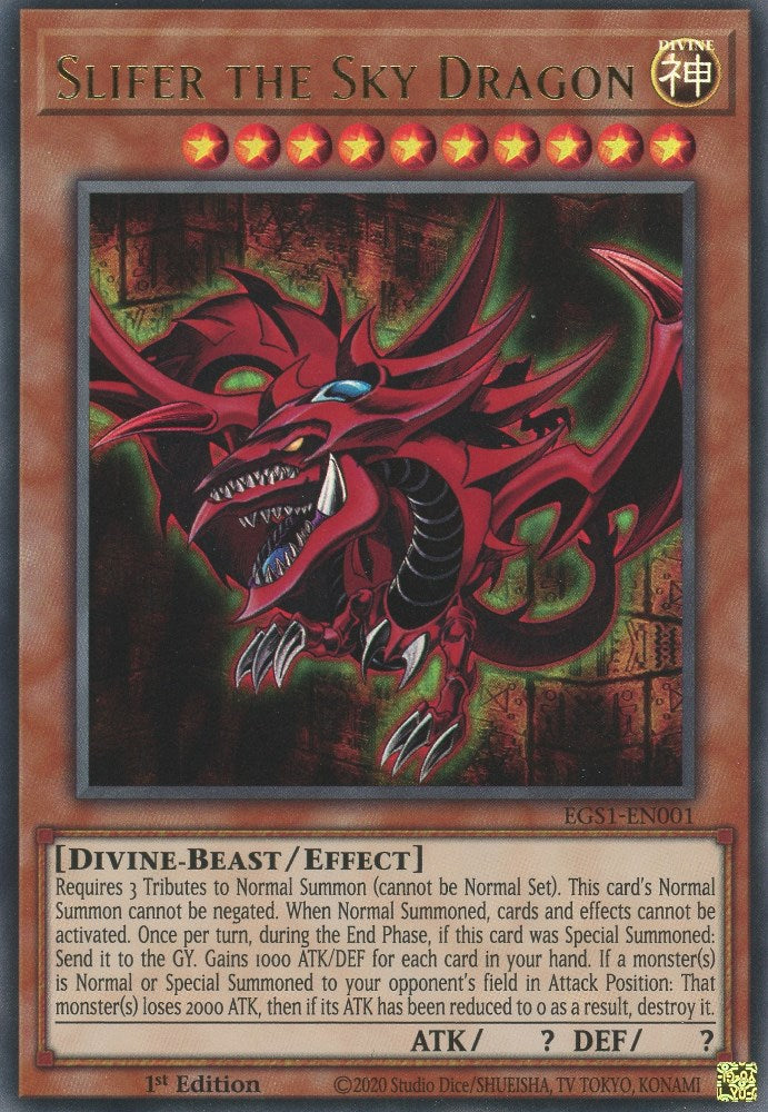 Slifer the Sky Dragon [EGS1-EN001] Ultra Rare | Total Play