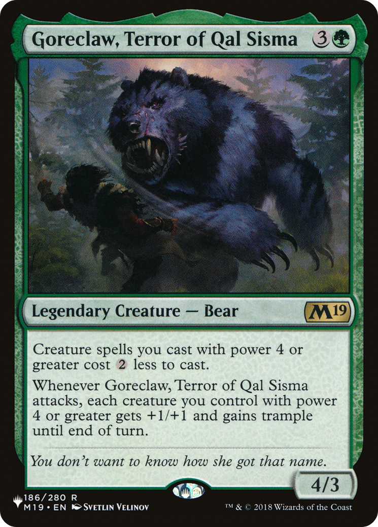 Goreclaw, Terror of Qal Sisma [The List] | Total Play