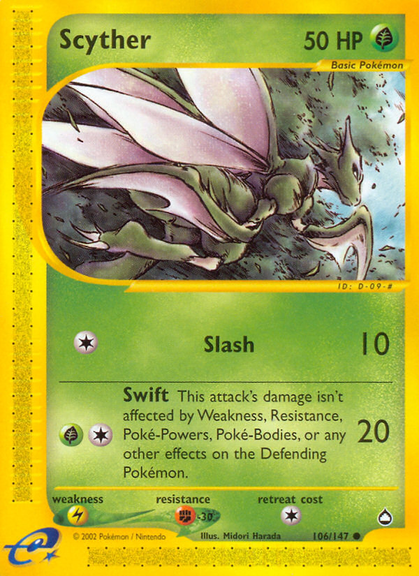 Scyther (106/147) [Aquapolis] | Total Play