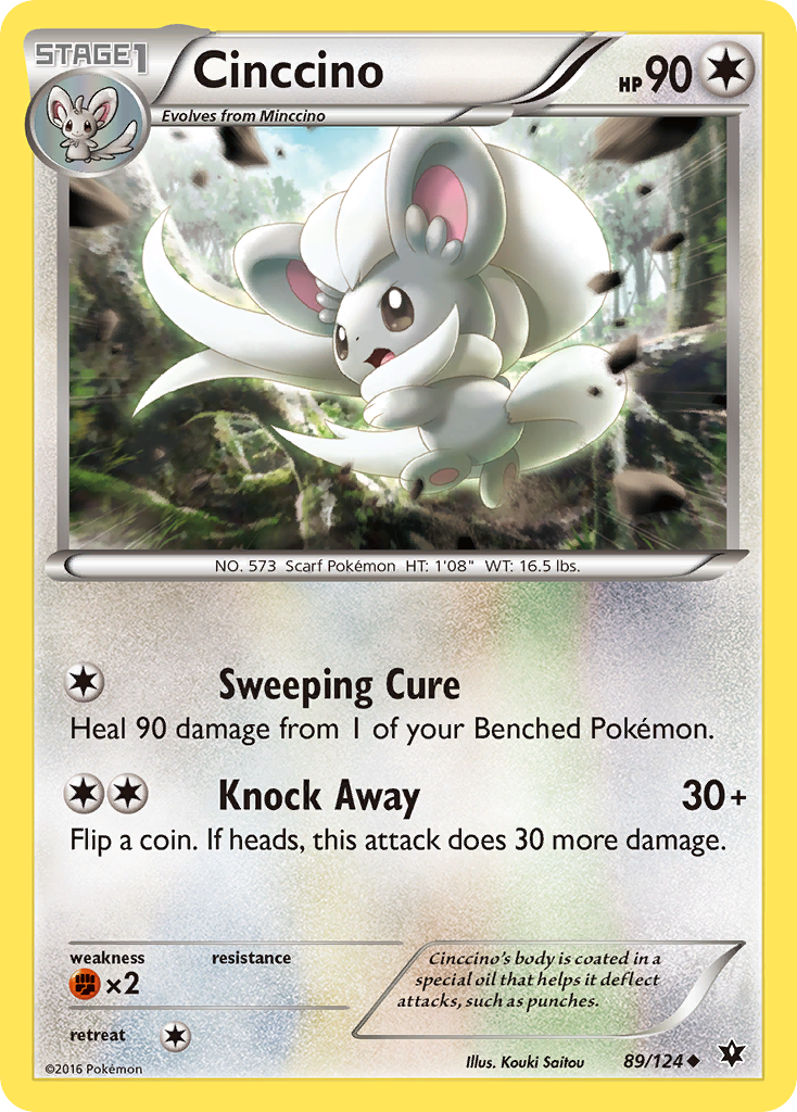 Cinccino (89/124) [XY: Fates Collide] | Total Play