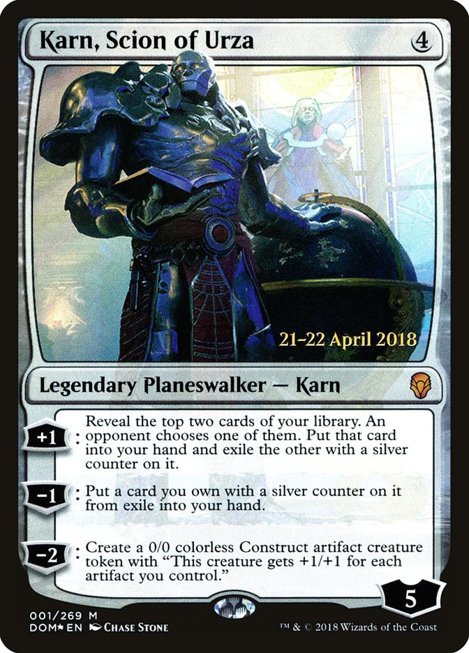 Karn, Scion of Urza [Dominaria Prerelease Promos] | Total Play