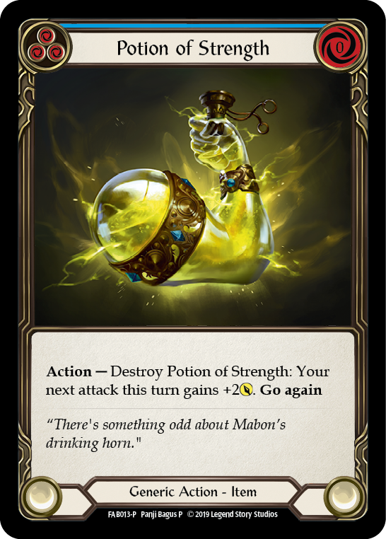 Potion of Strength [FAB013-P] (Promo)  1st Edition Cold Foil | Total Play