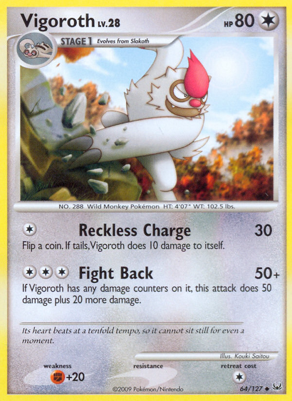 Vigoroth (64/127) [Platinum: Base Set] | Total Play