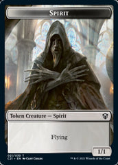 Zombie // Spirit Double-Sided Token [Commander 2021 Tokens] | Total Play