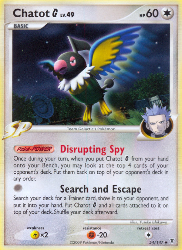 Chatot G (54/147) [Platinum: Supreme Victors] | Total Play