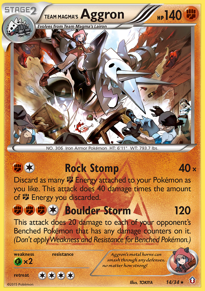 Team Magma's Aggron (14/34) [XY: Double Crisis] | Total Play