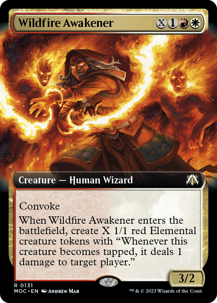 Wildfire Awakener (Extended Art) [March of the Machine Commander] | Total Play