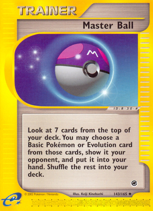 Master Ball (143/165) [Expedition: Base Set] | Total Play