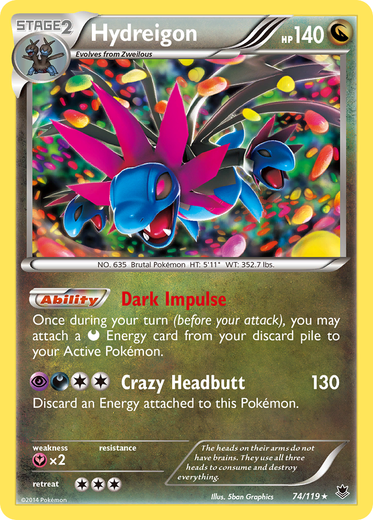 Hydreigon (74/119) [XY: Phantom Forces] | Total Play