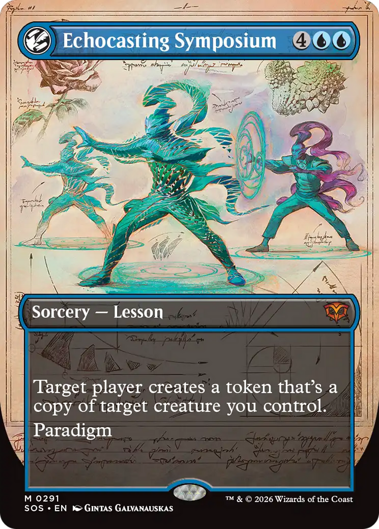 Echocasting Symposium (Borderless) [Secrets of Strixhaven] | Total Play