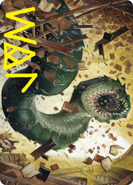 Bookwurm Art Card (Gold-Stamped Signature) [Strixhaven: School of Mages Art Series] | Total Play