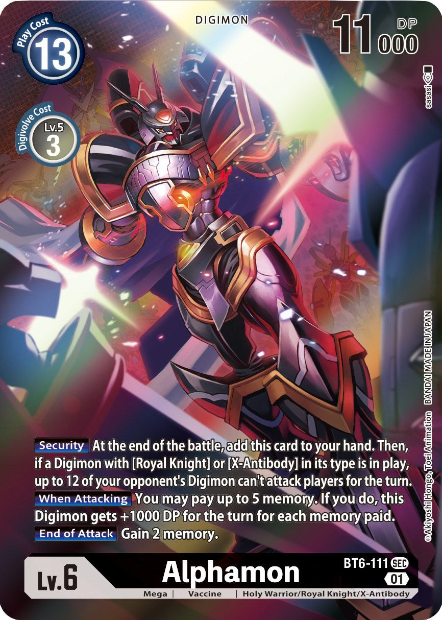 Alphamon [BT6-111] (Alternative Art) [Xros Encounter] | Total Play