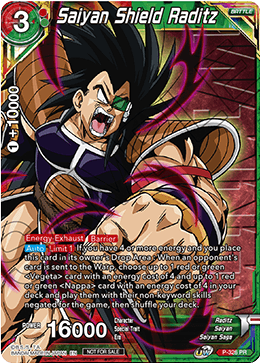 Saiyan Shield Raditz (Winner Stamped) (P-326) [Tournament Promotion Cards] | Total Play