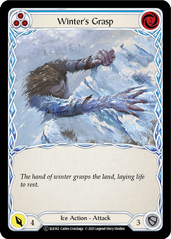 Winter's Grasp (Blue) [U-ELE162] (Tales of Aria Unlimited)  Unlimited Rainbow Foil | Total Play
