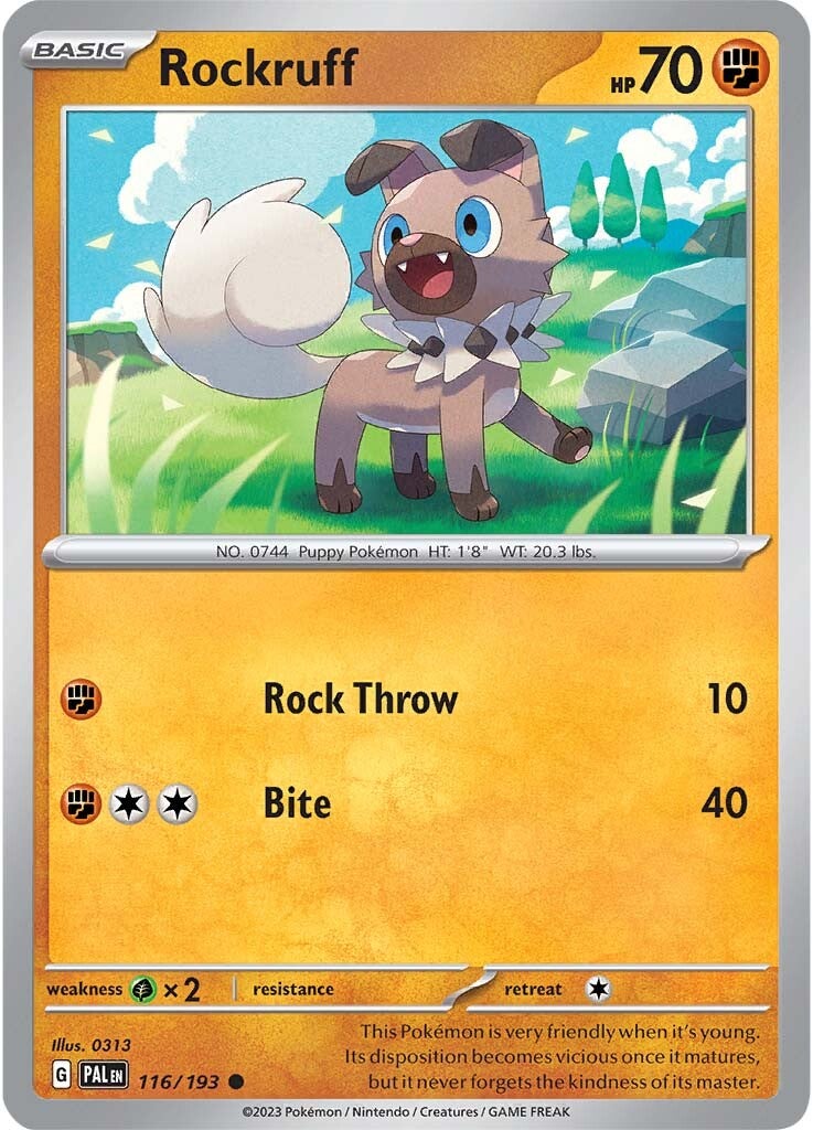 Rockruff (116/193) [Scarlet & Violet: Paldea Evolved] | Total Play