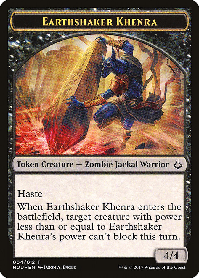 Earthshaker Khenra Token [Hour of Devastation Tokens] | Total Play