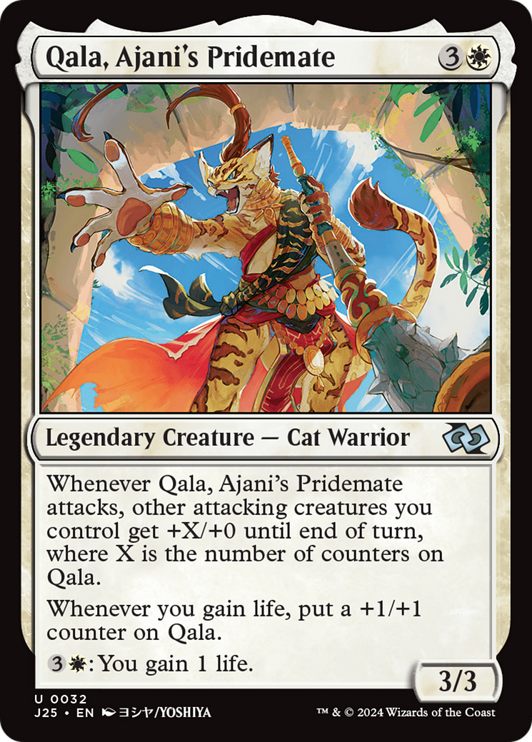 Qala, Ajani's Pridemate (Anime) [Foundations Jumpstart] | Total Play